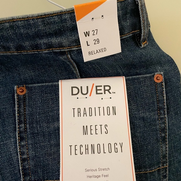 DU/ER carpenter jeans size 27 BNWT - Picture 3 of 5
